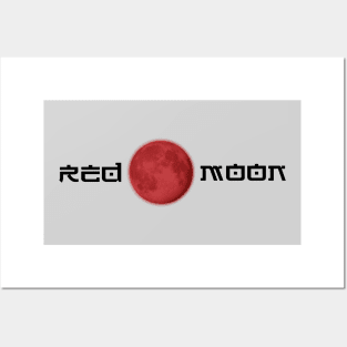 Red moon Posters and Art